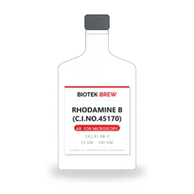 RHODAMINE B (C.I.NO.45170) - BioTek Brew laboratory chemical, CAS 81-88-9, pack sizes 25 gm - 100 gm