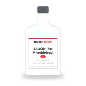 SALICIN (For Microbiology) - BioTek Brew laboratory chemical, CAS 138-52-3, pack sizes 5 gm - 25 gm - 100 gm