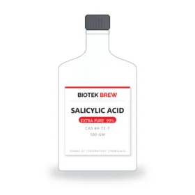 SALICYLIC ACID - BioTek Brew laboratory chemical, CAS 69-72-7, pack sizes 500 gm