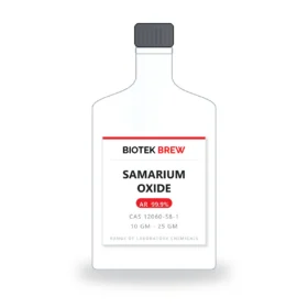 SAMARIUM OXIDE - BioTek Brew laboratory chemical, CAS 12060-58-1, pack sizes 10 gm - 25 gm