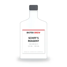 SCHIFF'S REAGENT - BioTek Brew laboratory chemical, CAS 569-61-9, pack sizes 125 ml - 500 ml