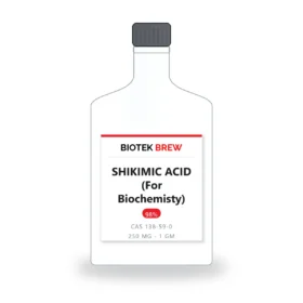 SHIKIMIC ACID (For Biochemisty) - BioTek Brew laboratory chemical, CAS 138-59-0, pack sizes 250 mg - 1 gm