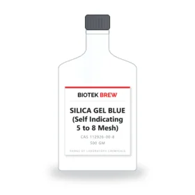 SILICA GEL BLUE (Self Indicating 5 to 8 Mesh) - BioTek Brew laboratory chemical, CAS 112926-00-8, pack sizes 500 gm