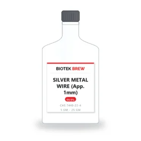 SILVER METAL WIRE (App. 1mm) - BioTek Brew laboratory chemical, CAS 7440-22-4, pack sizes 5 gm - 25 gm