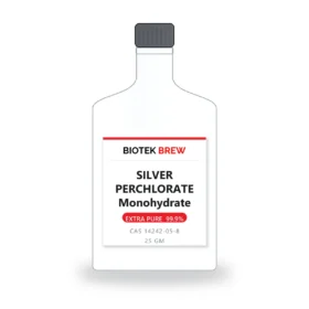 SILVER PERCHLORATE Monohydrate - BioTek Brew laboratory chemical, CAS 14242-05-8, pack sizes 25 gm
