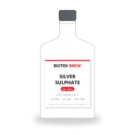 SILVER SULPHATE - BioTek Brew laboratory chemical, CAS 10294-26-5, pack sizes 10 gm - 25 gm - 100 gm