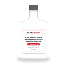 SODIUM BISULPHATE (Monohydrate) (Sodium Hydrogen Sulphate) - BioTek Brew laboratory chemical, CAS 10034-88-5