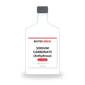 SODIUM CARBONATE (Anhydrous) - BioTek Brew laboratory chemical, CAS 497-19-8, pack sizes 500 gm