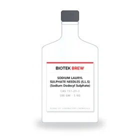 SODIUM LAURYL SULPHATE NEEDLES (S.L.S) (Sodium Dodecyl Sulphate) - BioTek Brew laboratory chemical, CAS 151-21-3