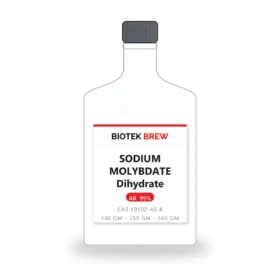 SODIUM MOLYBDATE Dihydrate - BioTek Brew laboratory chemical, CAS 10102-40-6, pack sizes 100 gm - 250 gm - 500 gm