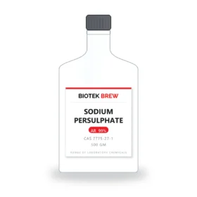 SODIUM PERSULPHATE - BioTek Brew laboratory chemical, CAS 7775-27-1, pack sizes 500 gm