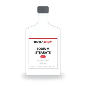 SODIUM STEARATE - BioTek Brew laboratory chemical, CAS 822-16-2, pack sizes 500 gm