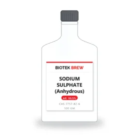 SODIUM SULPHATE (Anhydrous) - BioTek Brew laboratory chemical, CAS 7757-82-6, pack sizes 500 gm