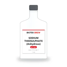 SODIUM THIOSULPHATE (Anhydrous) - BioTek Brew laboratory chemical, CAS 7772-98-7, pack sizes 1 kg