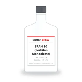 SPAN 80 (Sorbitan Monooleate) - BioTek Brew laboratory chemical, CAS 1338-43-8, pack sizes 500 ml - 2.5 Ltr.