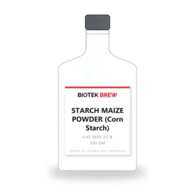 STARCH MAIZE POWDER (Corn Starch) - BioTek Brew laboratory chemical, CAS 9005-25-8, pack sizes 500 gm
