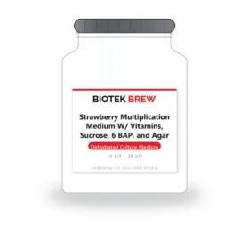 Strawberry Multiplication Medium W/ Vitamins, Sucrose, 6 BAP, and Agar - BioTek Brew dehydrated culture medium