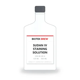 SUDAN IV STAINING SOLUTION - BioTek Brew laboratory chemical, CAS 85-83-6, pack sizes 125 ml - 500 ml