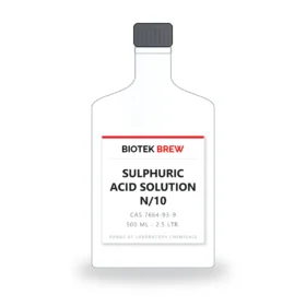 SULPHURIC ACID SOLUTION N/10 - BioTek Brew laboratory chemical, CAS 7664-93-9, pack sizes 500 ml - 2.5 Ltr.
