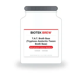 T.A.T. Broth Base (Tryptone-Azolectin-Tween Broth Base) - BioTek Brew dehydrated culture medium, pack sizes 100gm - 500gm