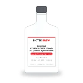 THIAMINE HYDROCHLORIDE (Vitamin B1) (Aneurin Hydrochloride) - BioTek Brew laboratory chemical, CAS 67-03-8