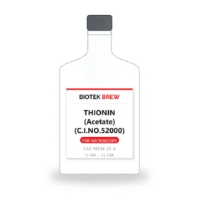 THIONIN (Acetate) (C.I.NO.52000) - BioTek Brew laboratory chemical, CAS 78338-22-4, pack sizes 5 gm - 25 gm