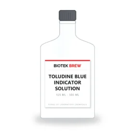 TOLUDINE BLUE INDICATOR SOLUTION - BioTek Brew laboratory chemical, pack sizes 125 ml - 500 ml