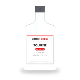 TOLUENE - BioTek Brew laboratory chemical, CAS 108-88-3, pack sizes 500 ml - 2.5 Ltr.
