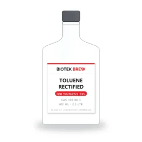 TOLUENE RECTIFIED - BioTek Brew laboratory chemical, CAS 108-88-3, pack sizes 500 ml - 2.5 Ltr.