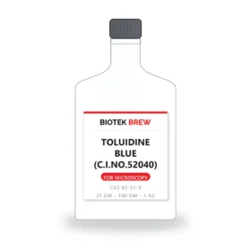TOLUIDINE BLUE (C.I.NO.52040) - BioTek Brew laboratory chemical, CAS 92-31-9, pack sizes 25 gm - 100 gm - 1 kg
