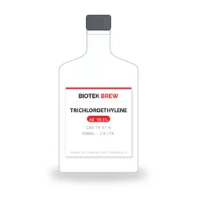 TRICHLOROETHYLENE - BioTek Brew laboratory chemical, CAS 79-01-6, pack sizes 500ml - 2.5 Ltr.