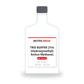 TRIS BUFFER [Tris (Hydroxymethyl) Amino Methane] - BioTek Brew laboratory chemical, CAS 77-86-1, pack sizes 100 gm - 500 gm