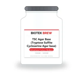 TSC Agar Base (Tryptose Sulfite Cycloserine Agar base) - BioTek Brew dehydrated culture medium, pack sizes 100gm - 500gm