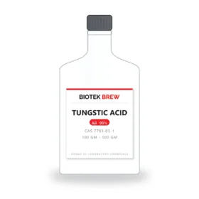 TUNGSTIC ACID - BioTek Brew laboratory chemical, CAS 7783-03-1, pack sizes 100 gm - 500 gm