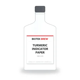 TURMERIC INDICATOR PAPER - BioTek Brew laboratory chemical, pack sizes 100 lvs