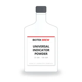 UNIVERSAL INDICATOR POWDER - BioTek Brew laboratory chemical, pack sizes 25 gm - 100 gm
