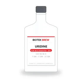 URIDINE - BioTek Brew laboratory chemical, CAS 58-96-8, pack sizes 1 gm - 5 gm - 25 gm