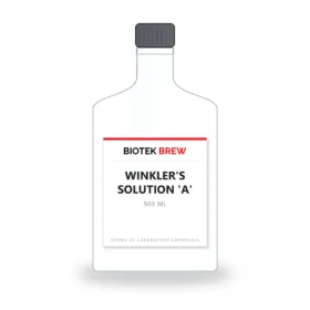 WINKLER'S SOLUTION 'A' - BioTek Brew laboratory chemical, pack sizes 500 ml