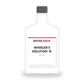 WINKLER'S SOLUTION 'B' - BioTek Brew laboratory chemical, pack sizes 500 ml