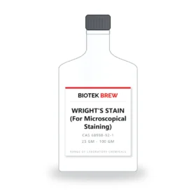 WRIGHT'S STAIN (For Microscopical Staining) - BioTek Brew laboratory chemical, CAS 68988-92-1, pack sizes 25 gm - 100 gm