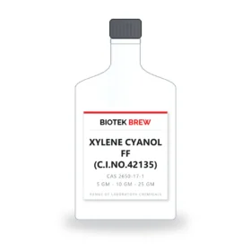 XYLENE CYANOL FF (C.I.NO.42135) - BioTek Brew laboratory chemical, CAS 2650-17-1, pack sizes 5 gm - 10 gm - 25 gm