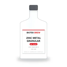 ZINC METAL GRANULAR - BioTek Brew laboratory chemical, CAS 7440-66-6, pack sizes 500 gm