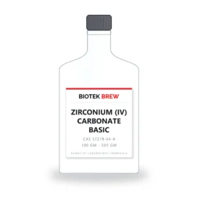 ZIRCONIUM (IV) CARBONATE BASIC - BioTek Brew laboratory chemical, CAS 57219-64-4, pack sizes 100 gm - 500 gm
