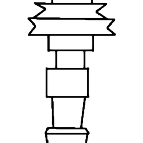 All PTFE Pulley With Cone Without Bearing With Rotation On Bushes - 3.3 low-expansion laboratory glassware, BioTek Brew