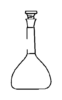 Amber Colour Flask Volumetric With