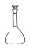 Amber Colour Flask Volumetric With