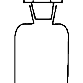 Amber Colour Reagent Bottles N.M. With Interchangeable Stopper - 3.3 low-expansion laboratory glassware, BioTek Brew
