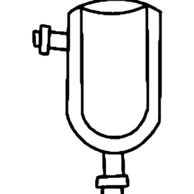Ammonia Condenser With Bottom Outlet Cone Unsilvered Double Walled With Side Nozzle. - 3.3 low-expansion laboratory glassware, BioTek Brew