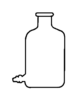 Bottles Aspirator With Bottom Outlet
