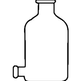Bottles Aspirator With Bottom Outlet For Stopper - 3.3 low-expansion laboratory glassware, BioTek Brew